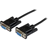 StarTech SCNM9FF2MBK - Cable nulo de módem Serie RS232 DB9- Hembra a Hembra de 2 m- Negro